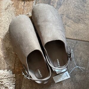 NEW Soft Brown Strap Clogs